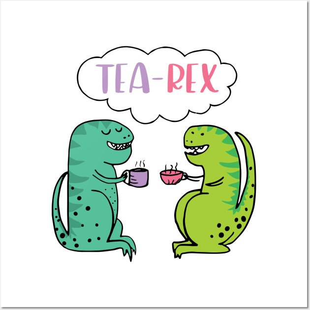 Tea-Rex Wall Art by SWON Design